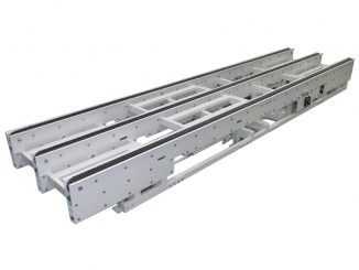 Double chain conveyor with Pop-Up System