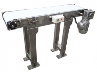 Stainless steel - Polyurethane Belt Conveyor - Labelling ...