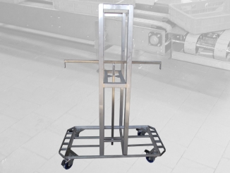 Stainless steel mobile tray support